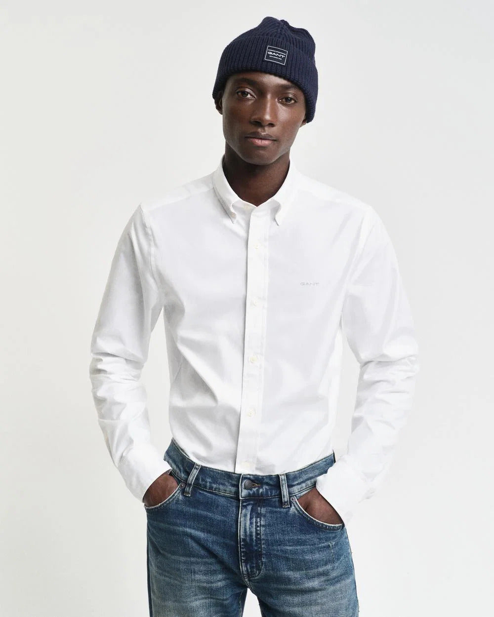חולצה מכופתרת גאנט Slim Fit Pinpoint Oxford גברים