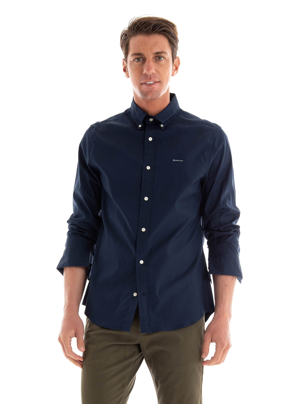 חולצה מכופתרת גאנט Slim Fit Pinpoint Oxford גברים
