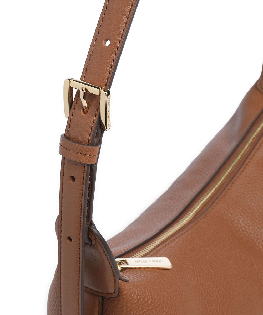 תיק מייקל קורס Teddi Medium Pebbled Leather Slouchy Shoulder Bag נשים