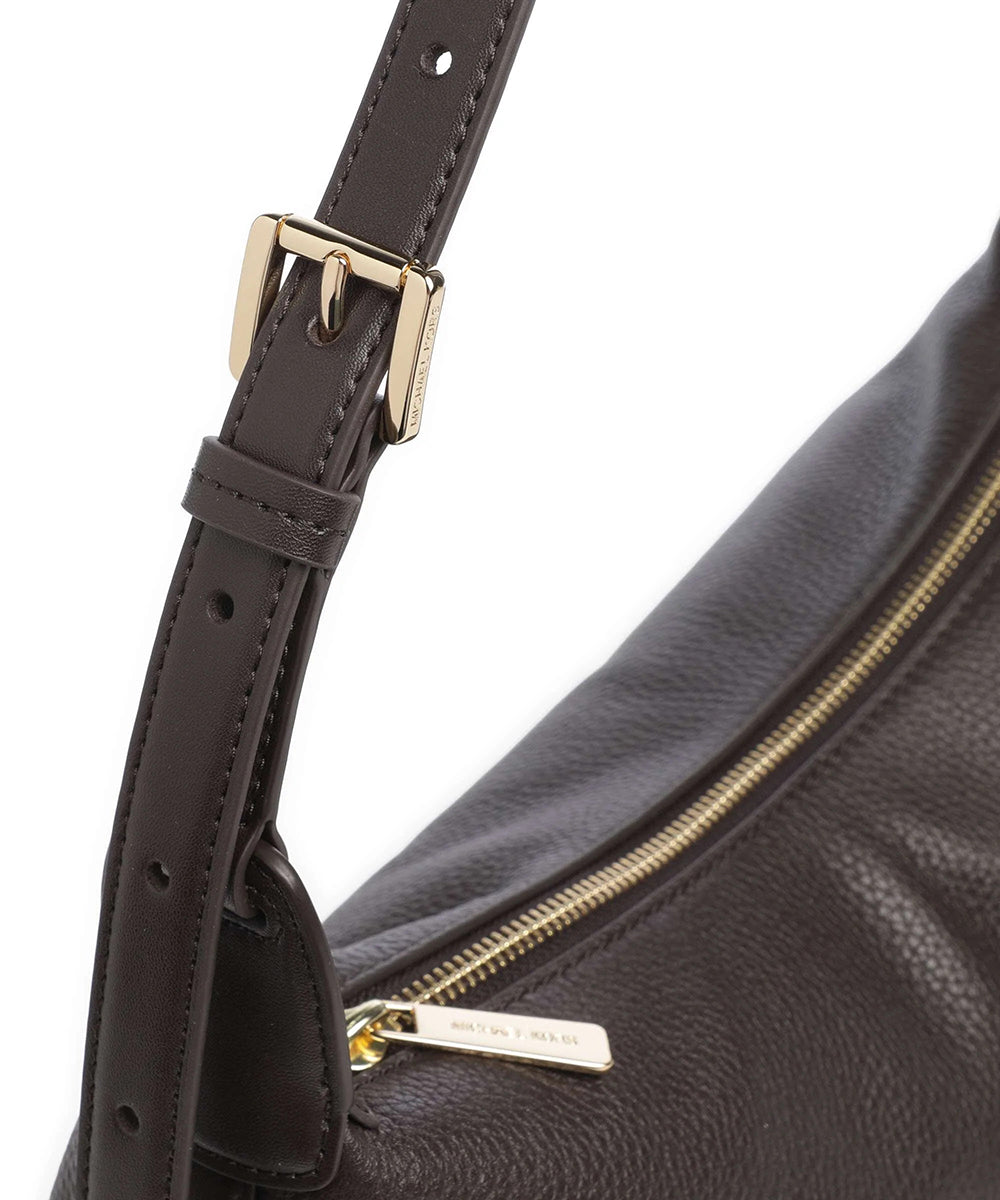 תיק מייקל קורס Teddi Medium Pebbled Leather Slouchy Shoulder Bag נשים