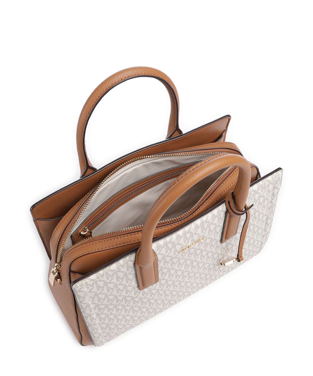 תיק מייקל קורס Laila Medium Signature Logo Satchel נשים