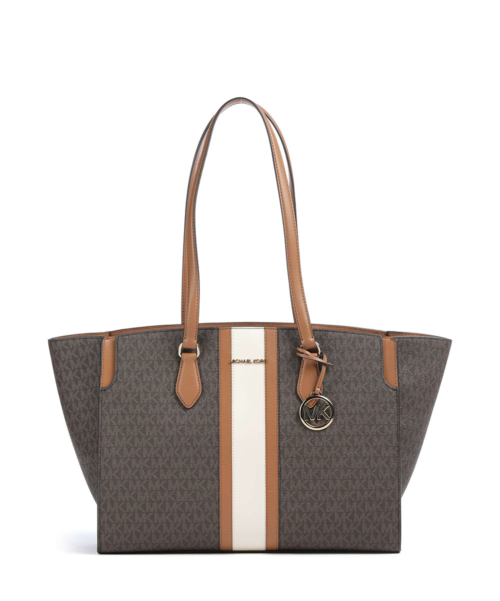 תיק מייקל קורס Becca Large Striped Signature Logo נשים