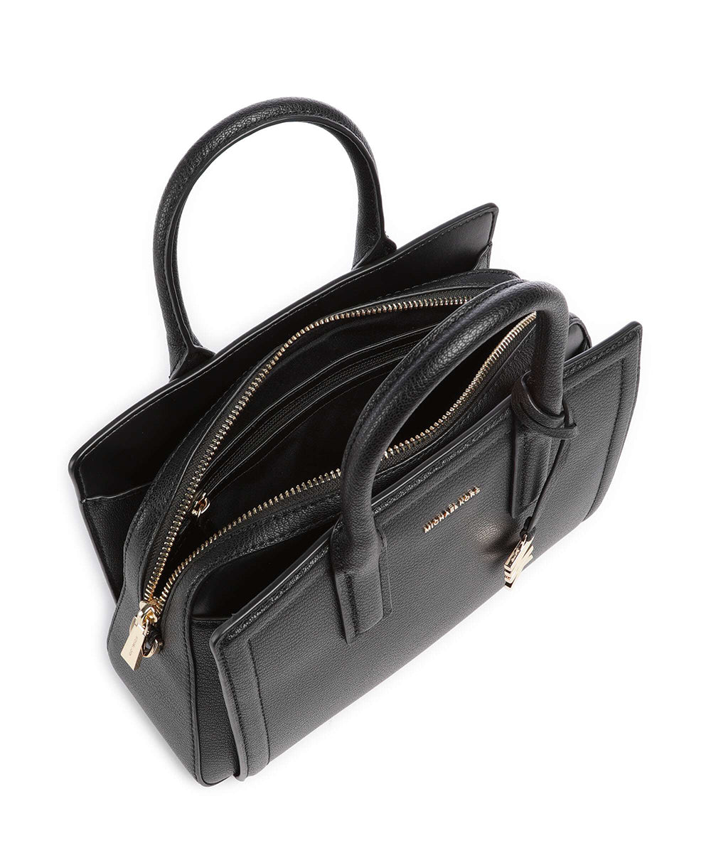 תיק מייקל קורס Laila Small Pebbled Leather Satchel נשים