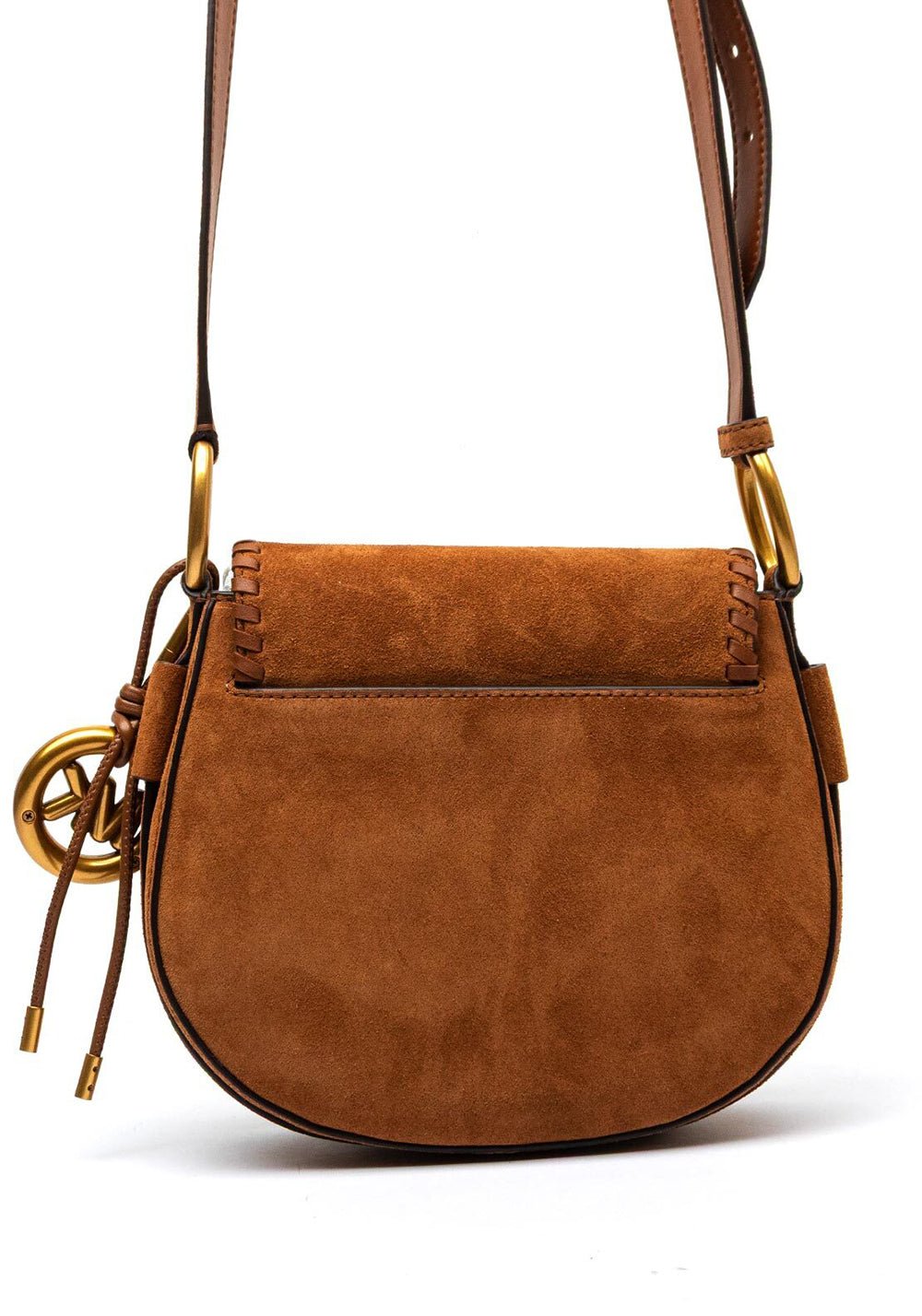 תיק מייקל קורס Josie Medium Whipstitched Suede Saddle נשים
