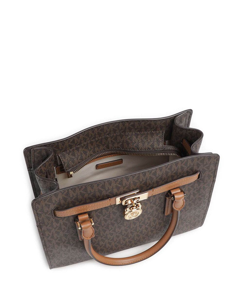 תיק מייקל קורס Hamilton Moderne Small Signature Logo Satchel נשים