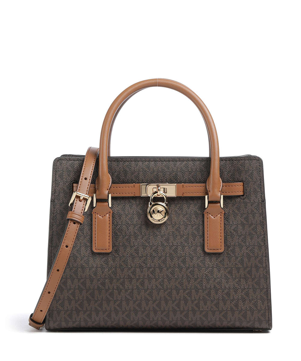 תיק מייקל קורס Hamilton Moderne Small Signature Logo Satchel נשים