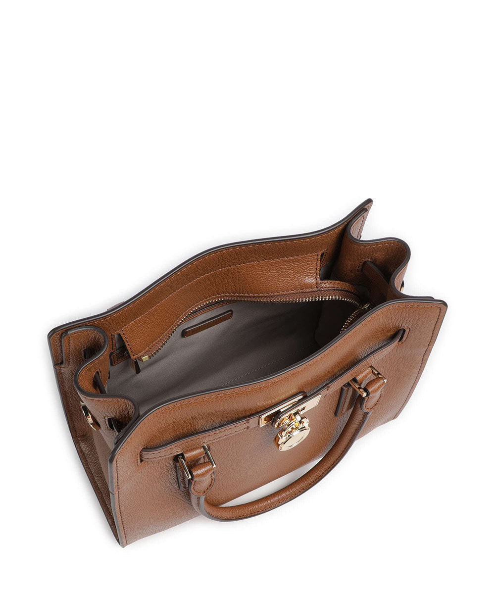 תיק מייקל קורס Hamilton Moderne Small Pebbled Leather Satchel נשים