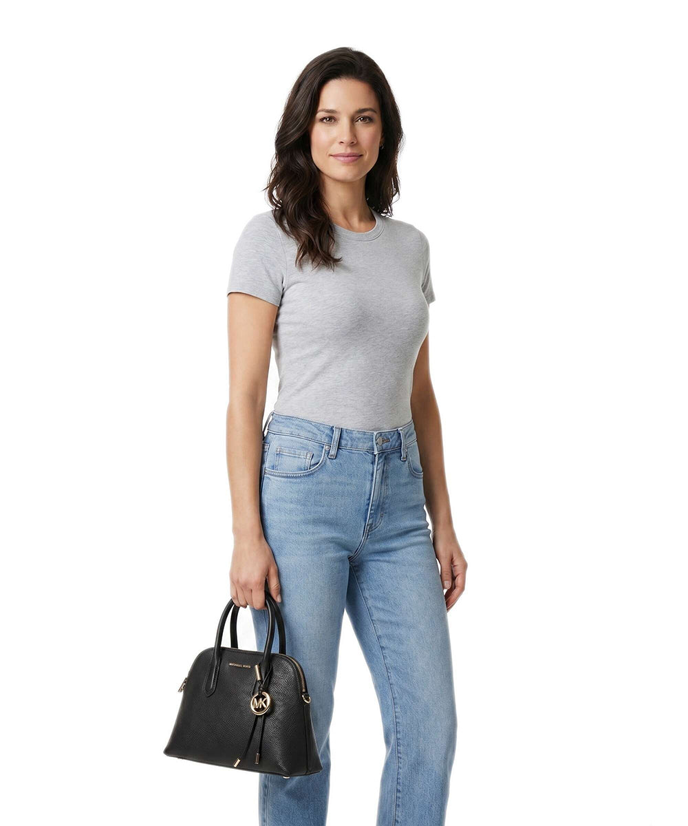 תיק מייקל קורס Freddie Small Pebbled Leather Satchel נשים