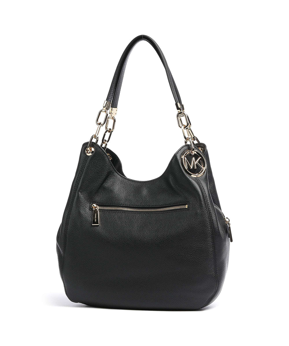 תיק מייקל קורס Lillie Large Pebbled Leather Shoulder נשים