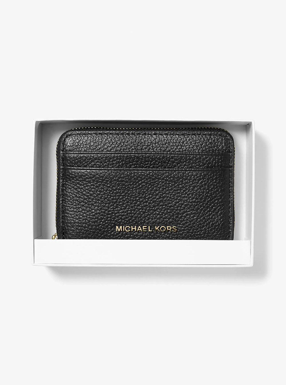 ארנק מייקל קורס Small Pebbled Leather Zip-Around Card נשים