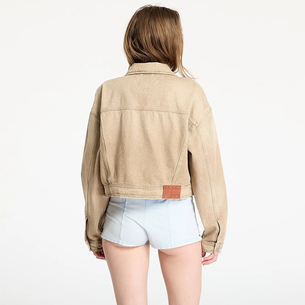 ג'קט טומי הילפיגר Oversized Crop Trucker נשים