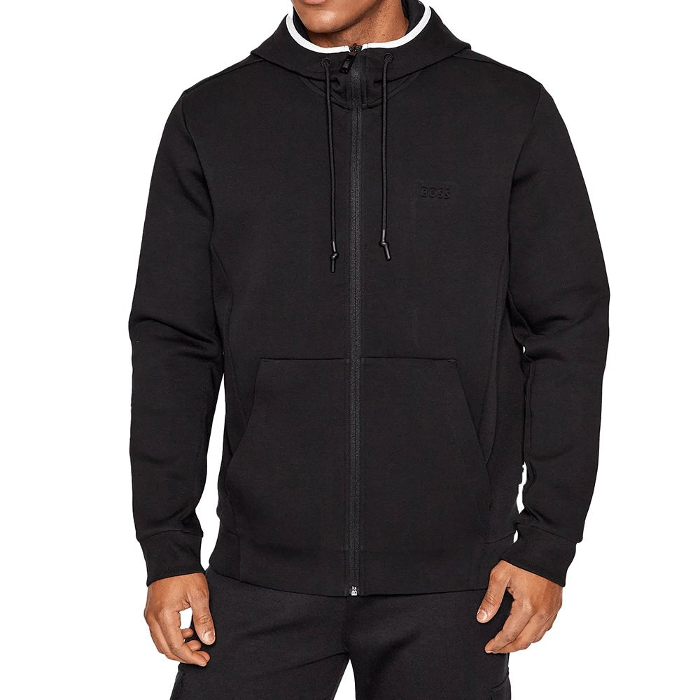 ג'קט קפוצ'ון הוגו בוס כיתוב לוגו גברים