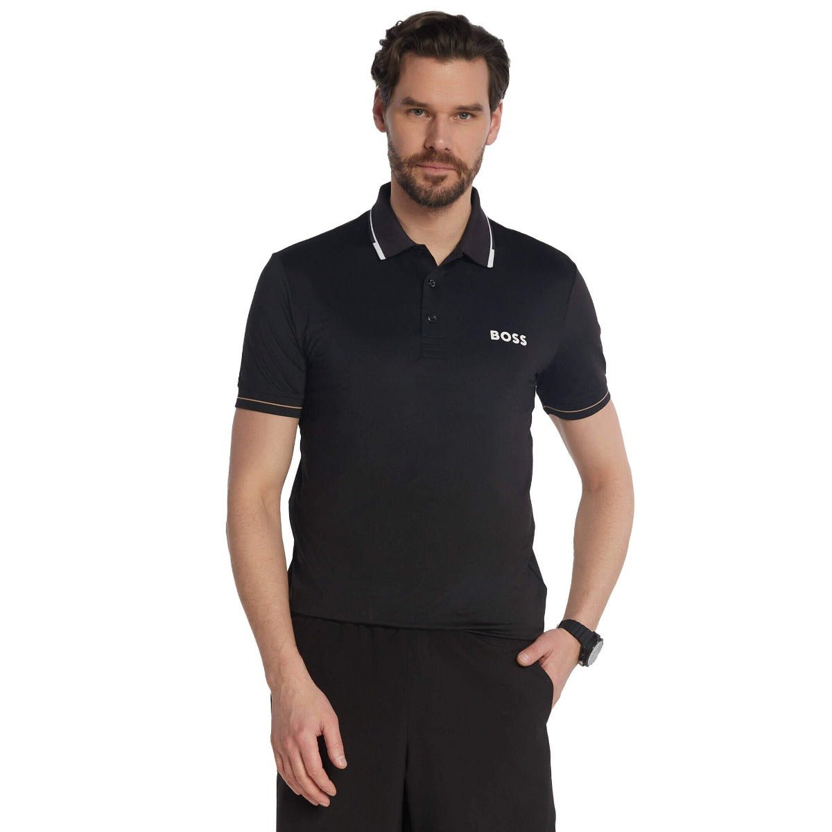 חולצת פולו קצרה הוגו בוס Paul Pro גברים
