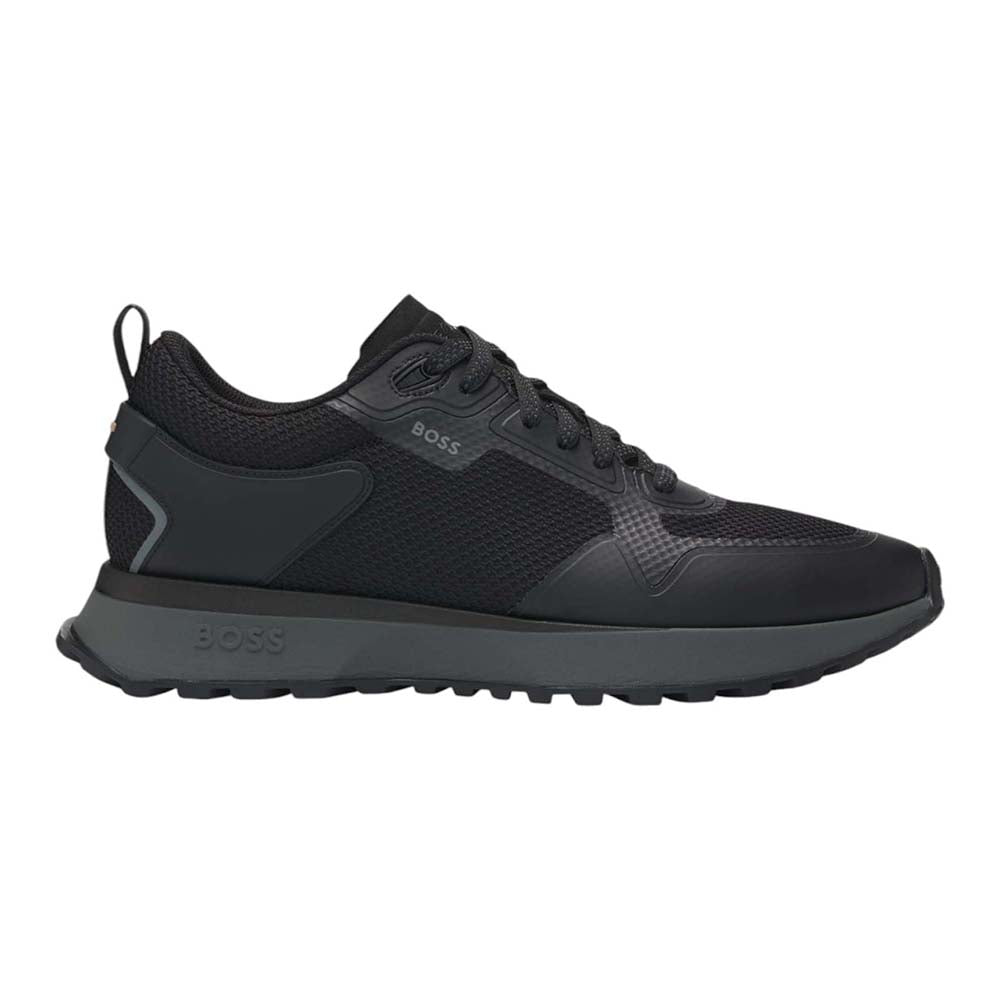 נעלי הוגו בוס Mixed-Material Trainers With Mesh Details גברים