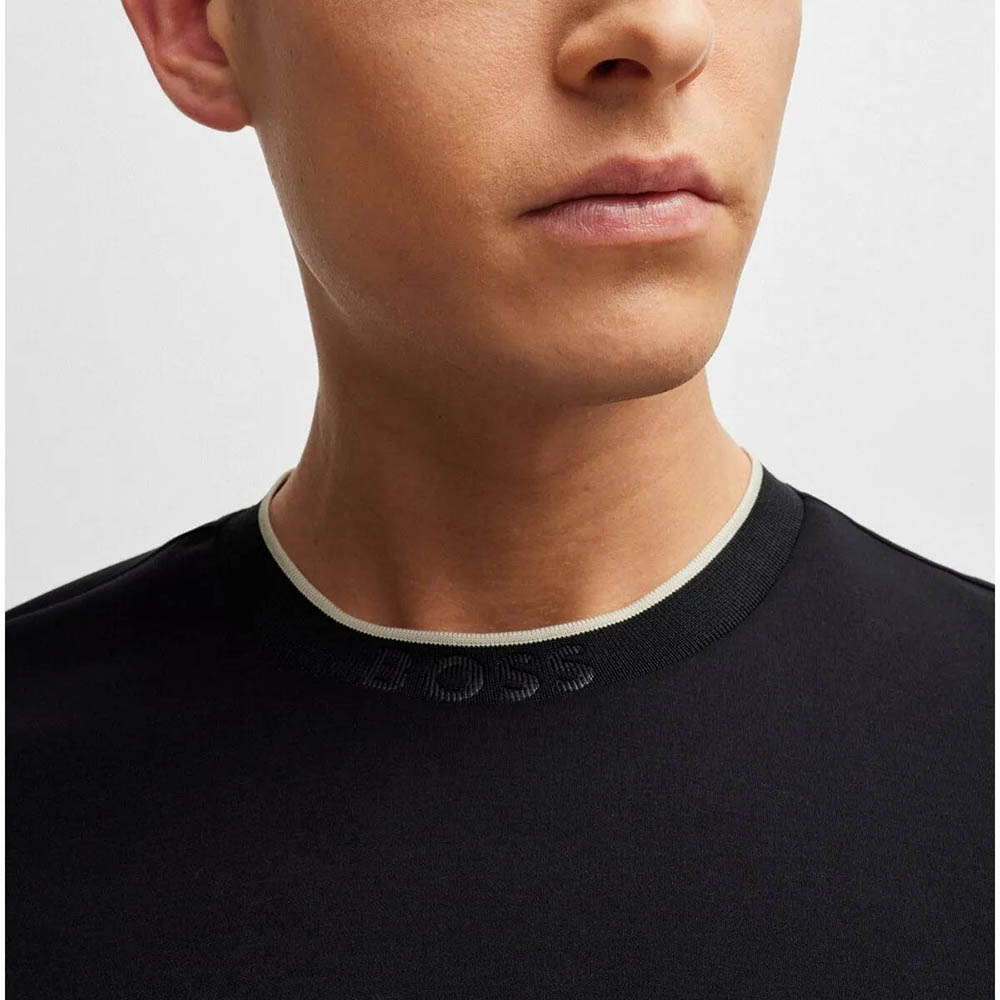 חולצת טישרט הוגו בוס קצרה Logo Collar גברים