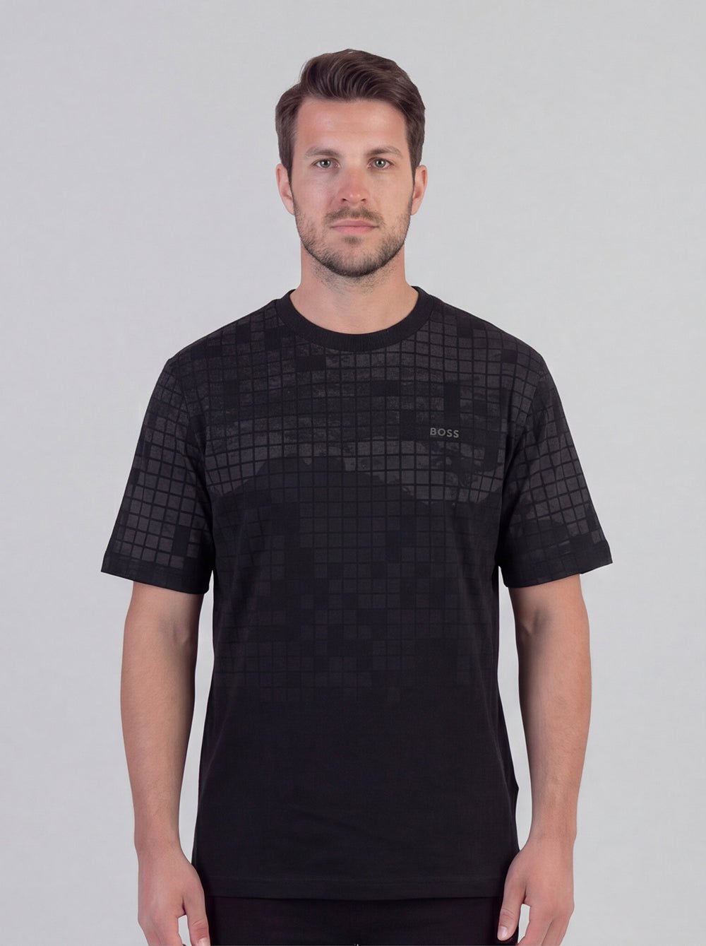 חולצת טישירט קצרה הוגו בוס Square Logo גברים