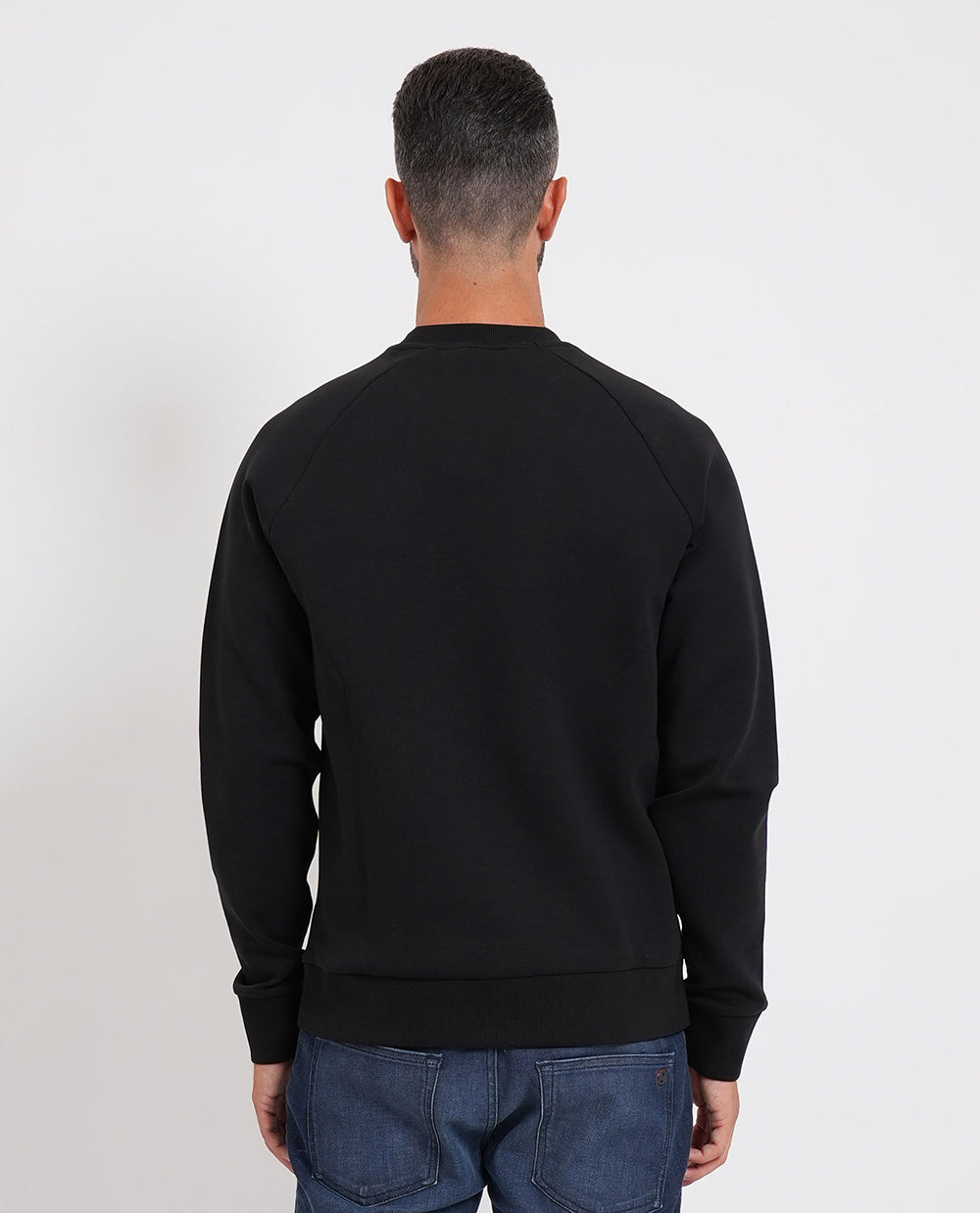 סווטשירט הוגו בוס Crewneck Sweatshirt With A Puffed Logo גברים