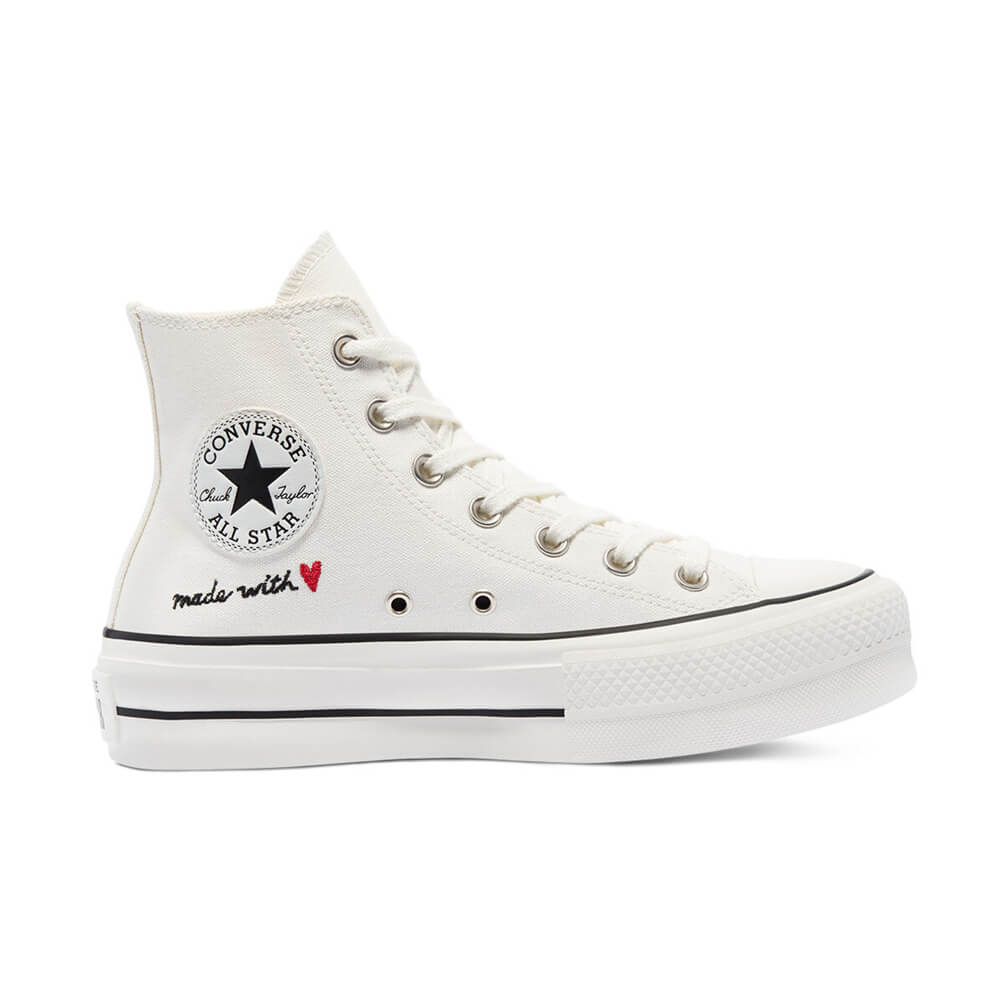 נעלי פלטפורמה קונברס אולסטאר גבוהות Love Thread Platform Chuck Taylor נשים