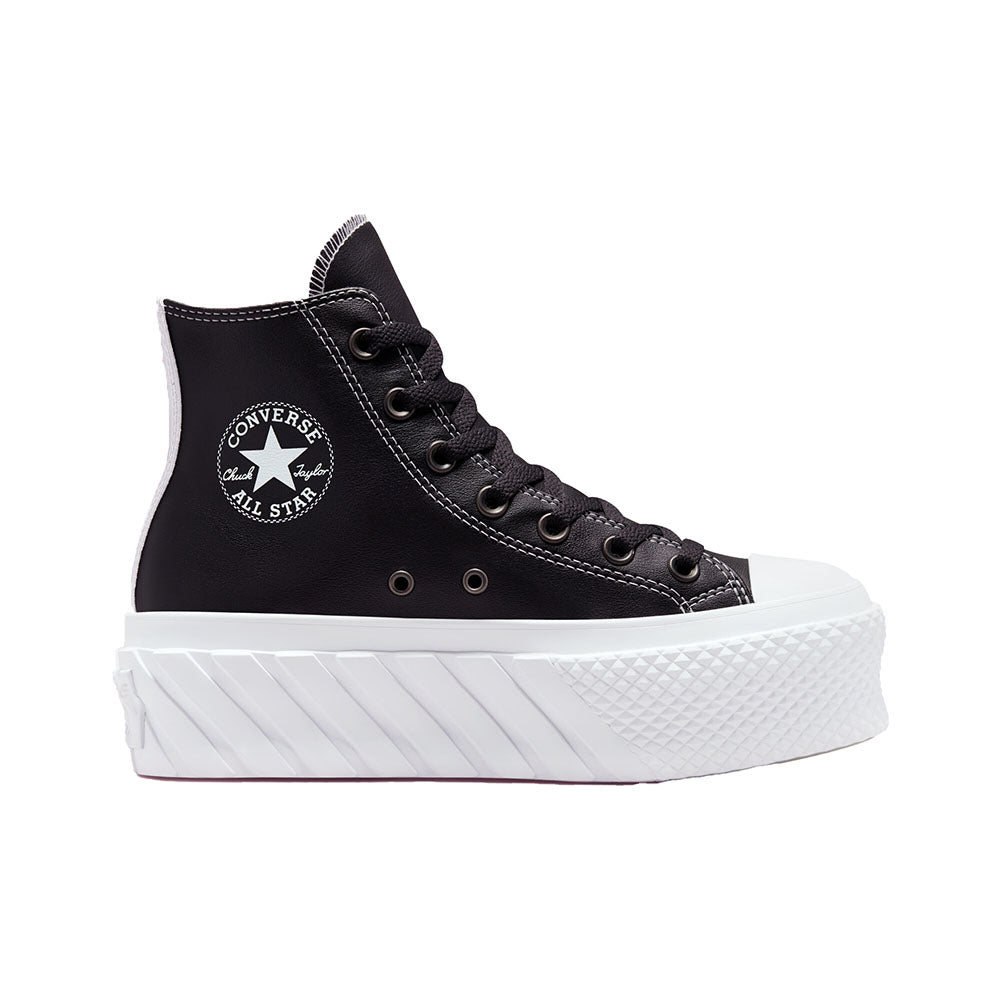 נעלי פלטפורמה עור קונברס אולסטאר Chuck Taylor Lift 2X נשים