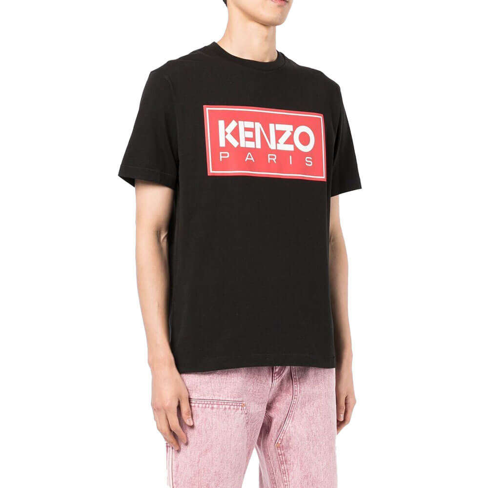 חולצת טישירט קנזו קצרה Brand Logo Print גברים