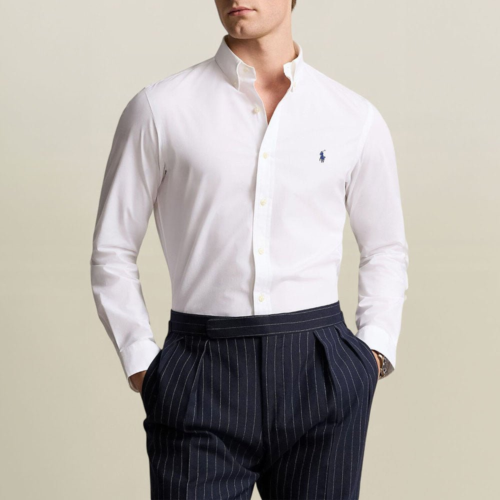 חולצה מכופתרת פולו ראלף לורן Slim Fit Stretch Poplin גברים