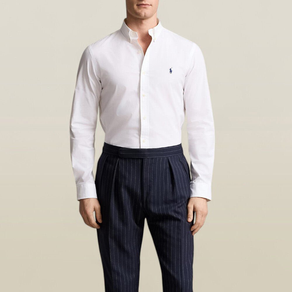 חולצה מכופתרת פולו ראלף לורן Slim Fit Stretch Poplin גברים
