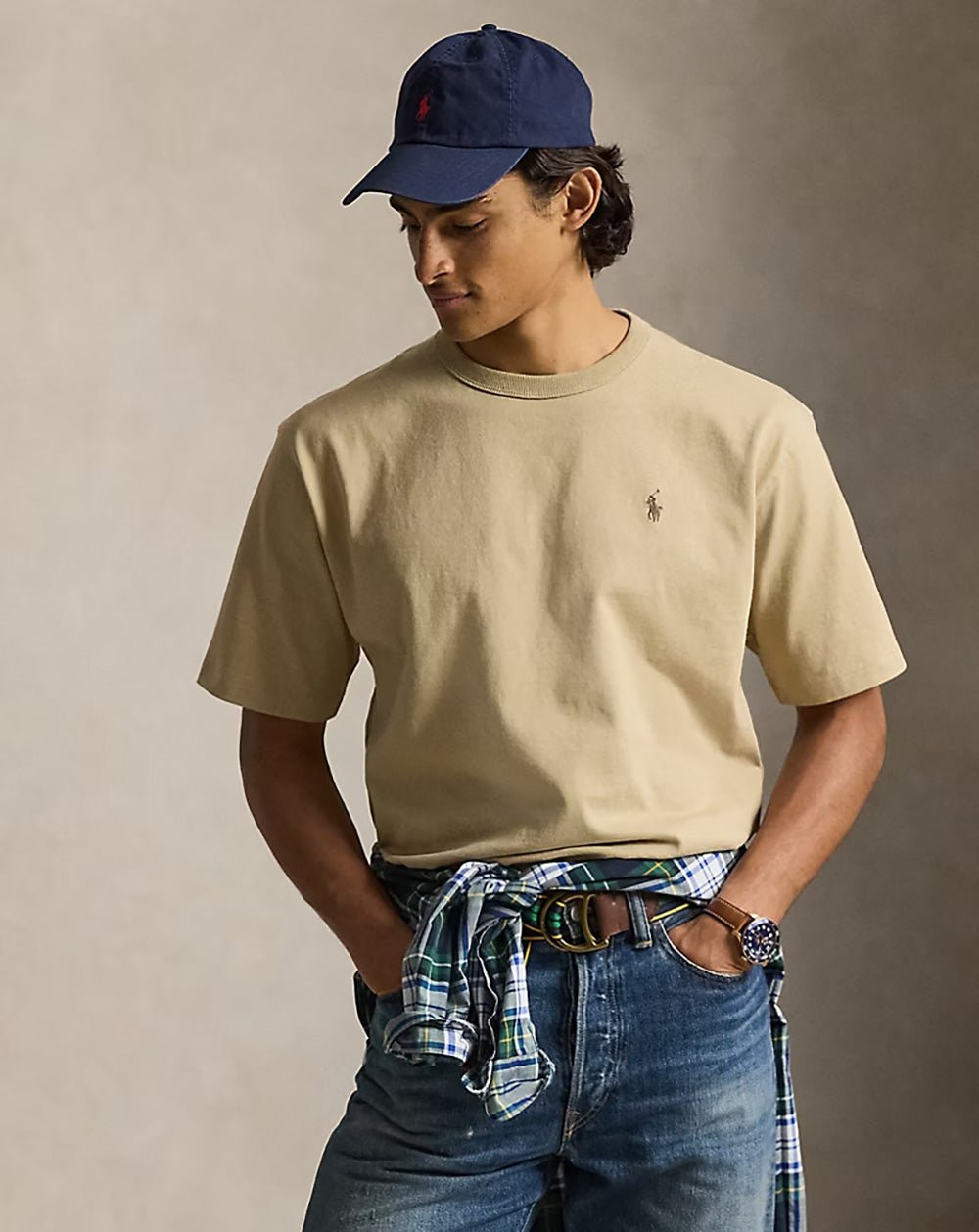 חולצת טישירט קצרה פולו ראלף לורן Relaxed Fit Jersey Crewneck גברים