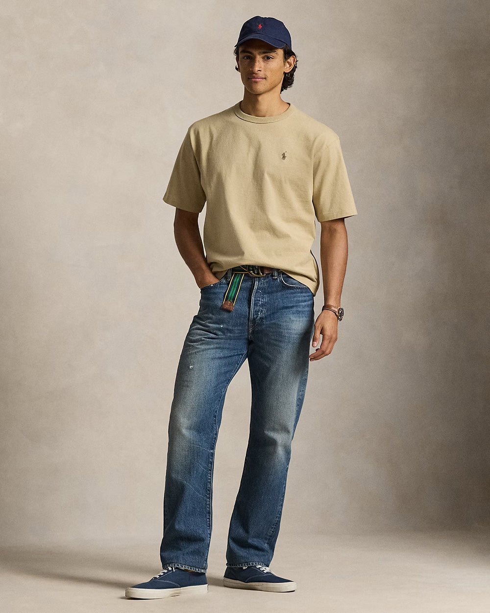 חולצת טישירט קצרה פולו ראלף לורן Relaxed Fit Jersey Crewneck גברים