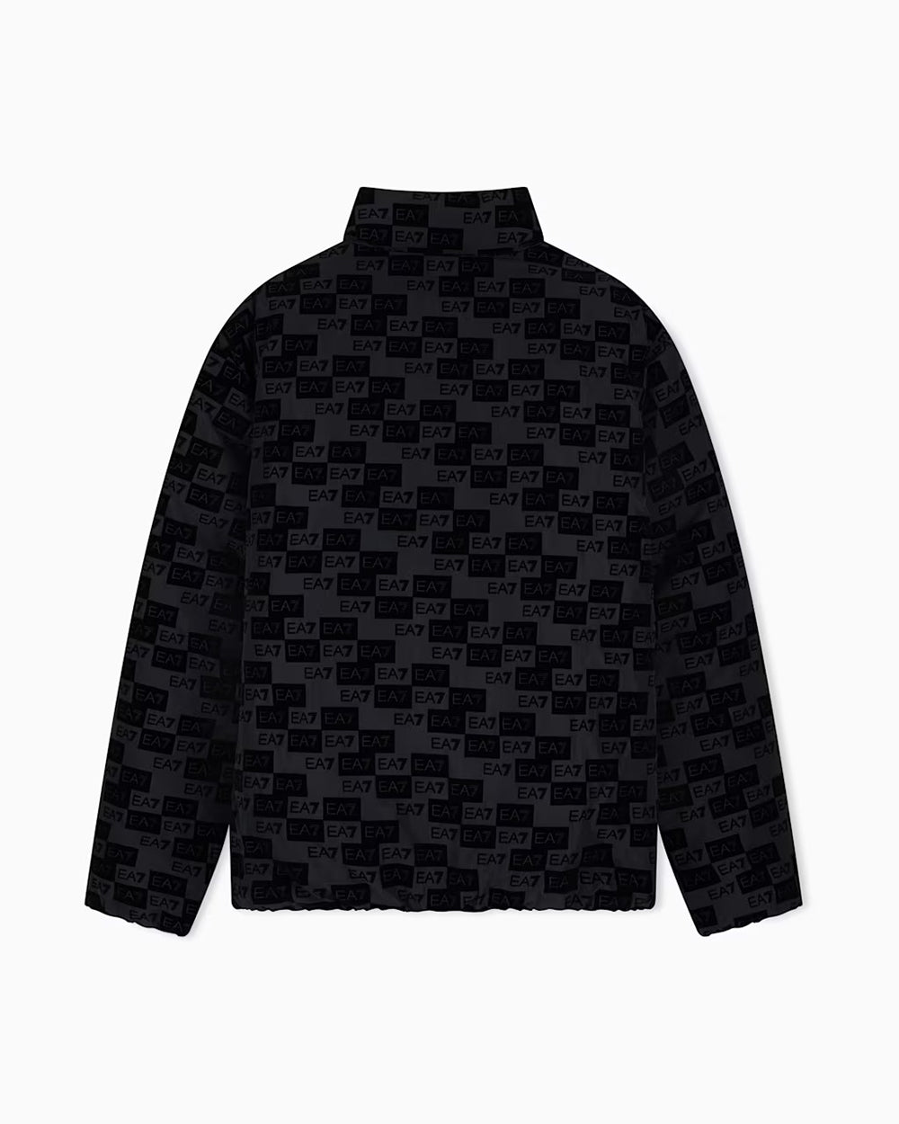 מעיל EA7 Oversized Hooded Bomber Jacket With Velvet Monogram גברים