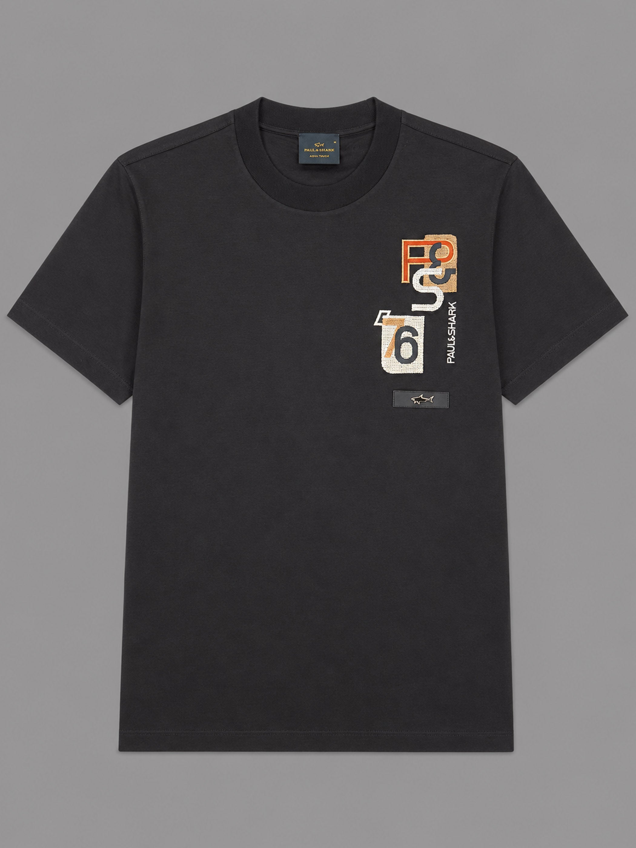 חולצת טישירט קצרה פול שארק 76 & Logo גברים