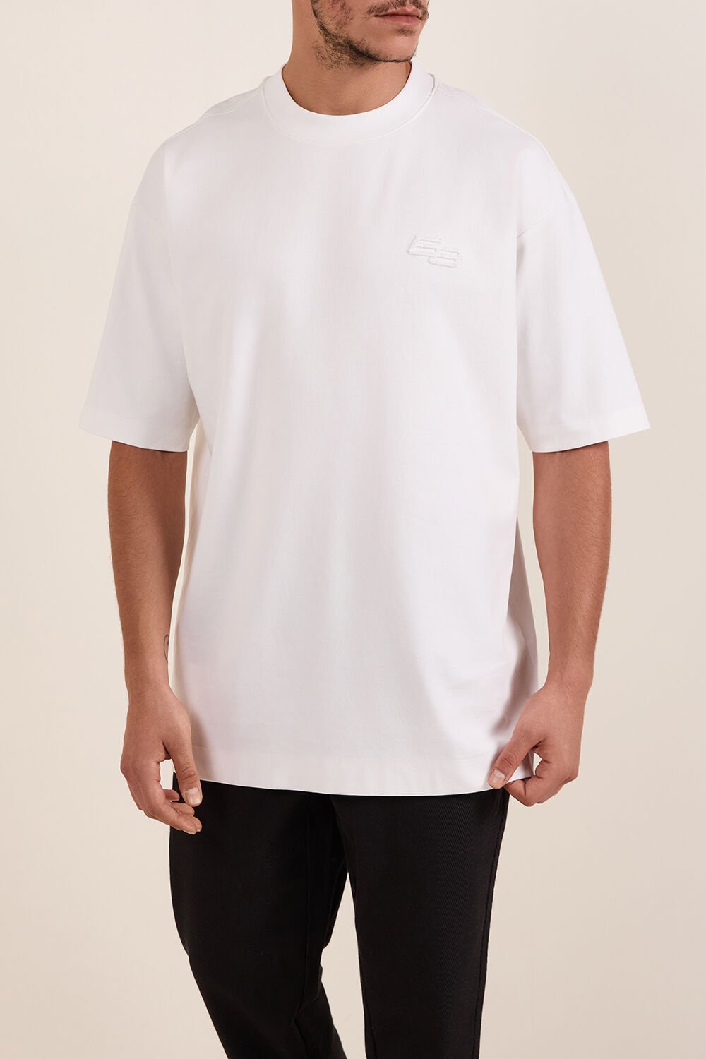 חולצת טישירט קצרה באלר B B Logo גברים