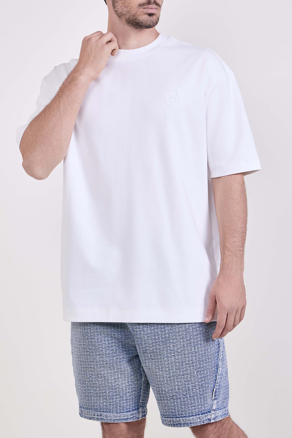 חולצת טישירט קצרה באלר Embroidered Logo גברים