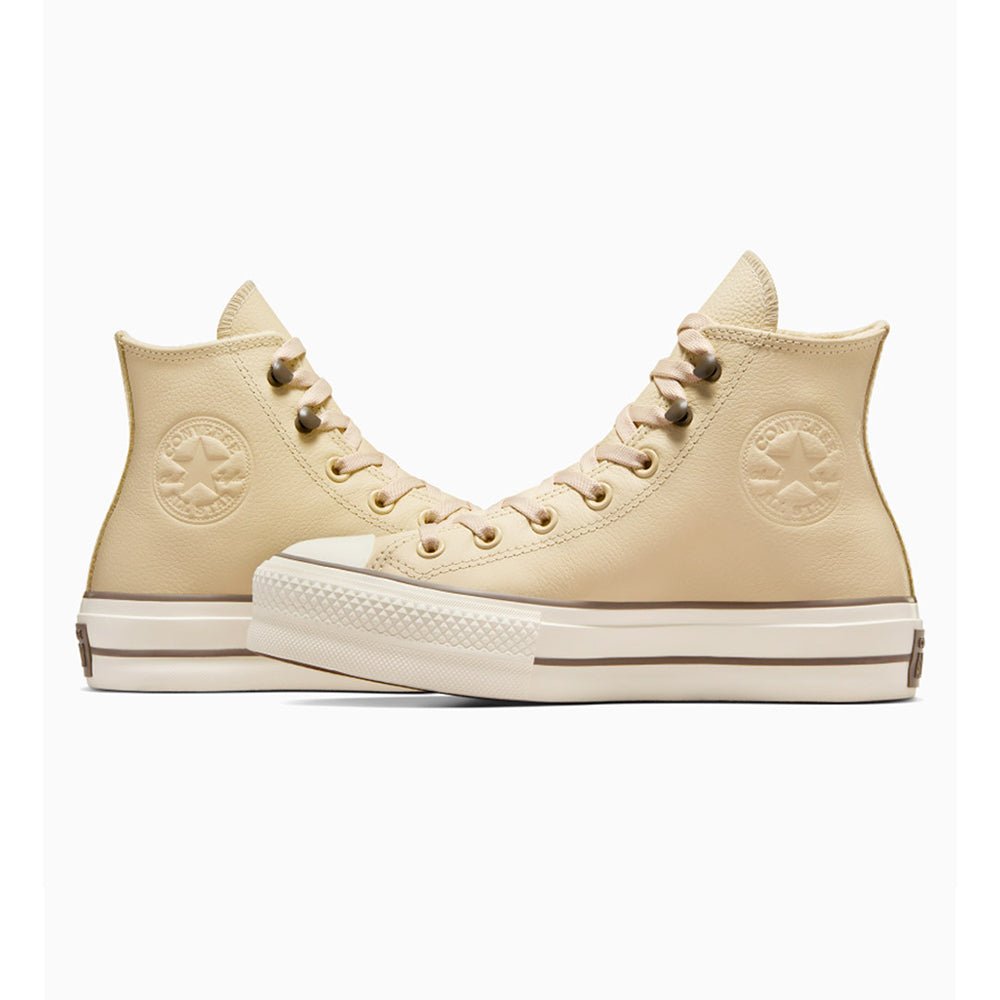 נעלי אולסטאר Chuck Taylor Lift Platform Crinkled Leather נשים