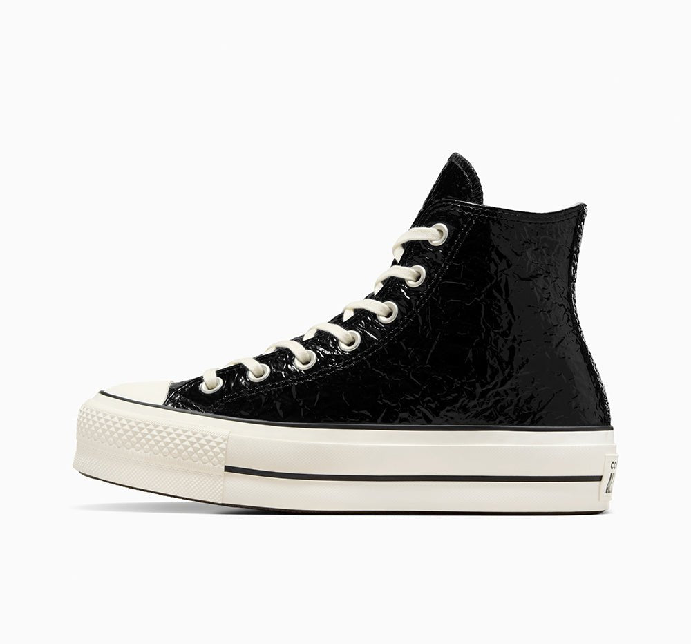נעלי אולסטאר Chuck Taylor Lift Platform Crinkled Leather נשים