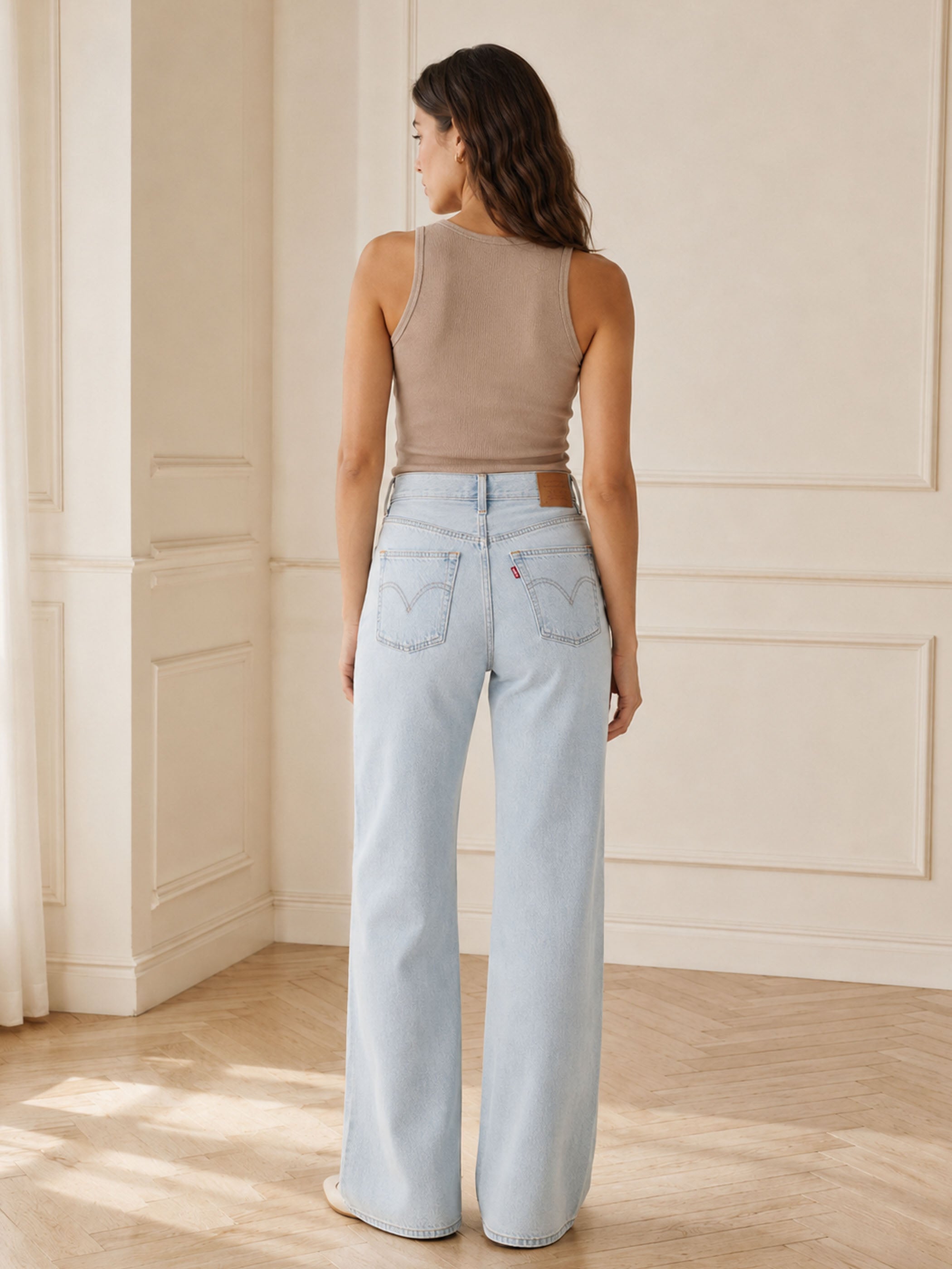 ג'ינס ליוויס Ribcage Wide Leg נשים