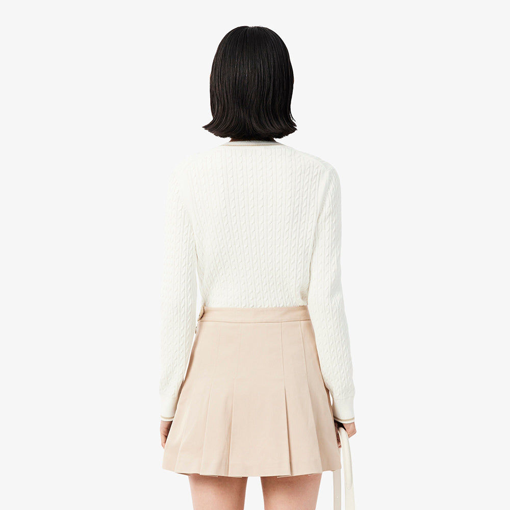 סריג לקוסט Stripe Accent Cable Knit נשים