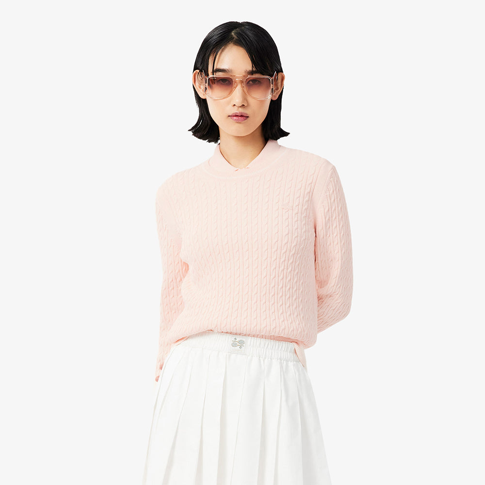 סריג לקוסט Stripe Accent Cable Knit נשים