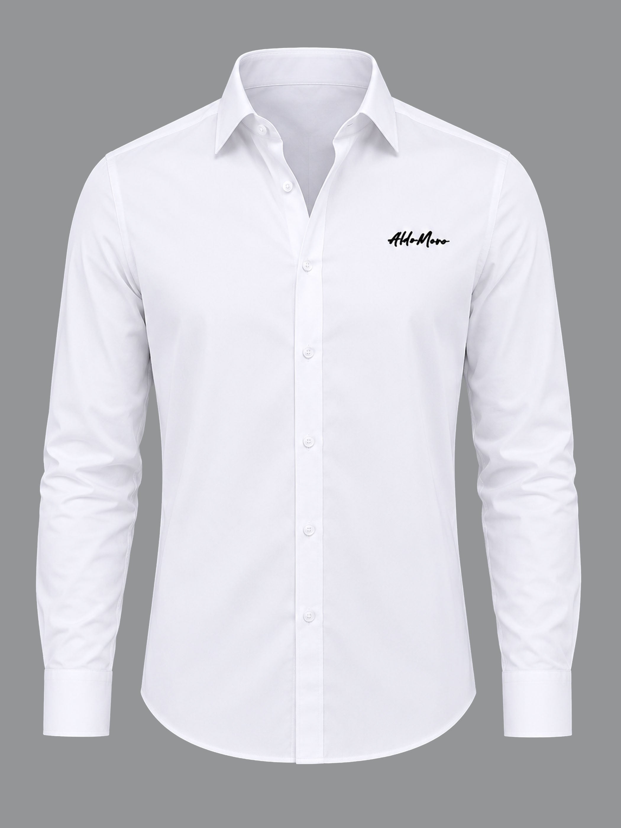 חולצה מכופתרת אלדו מורו Signature Embroidery גברים