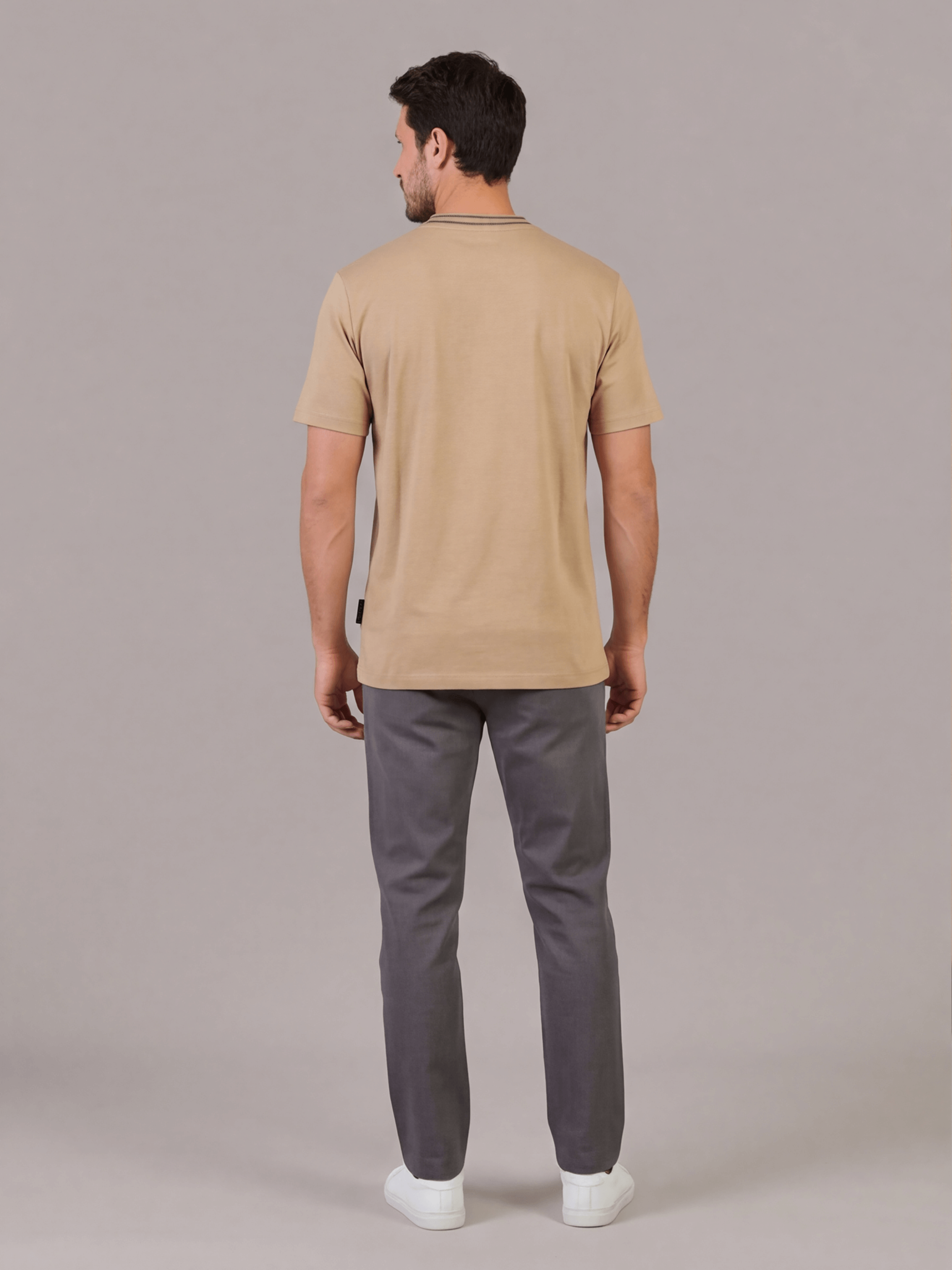 חולצת טישירט קצרה אלדו מורו Strip Collar גברים