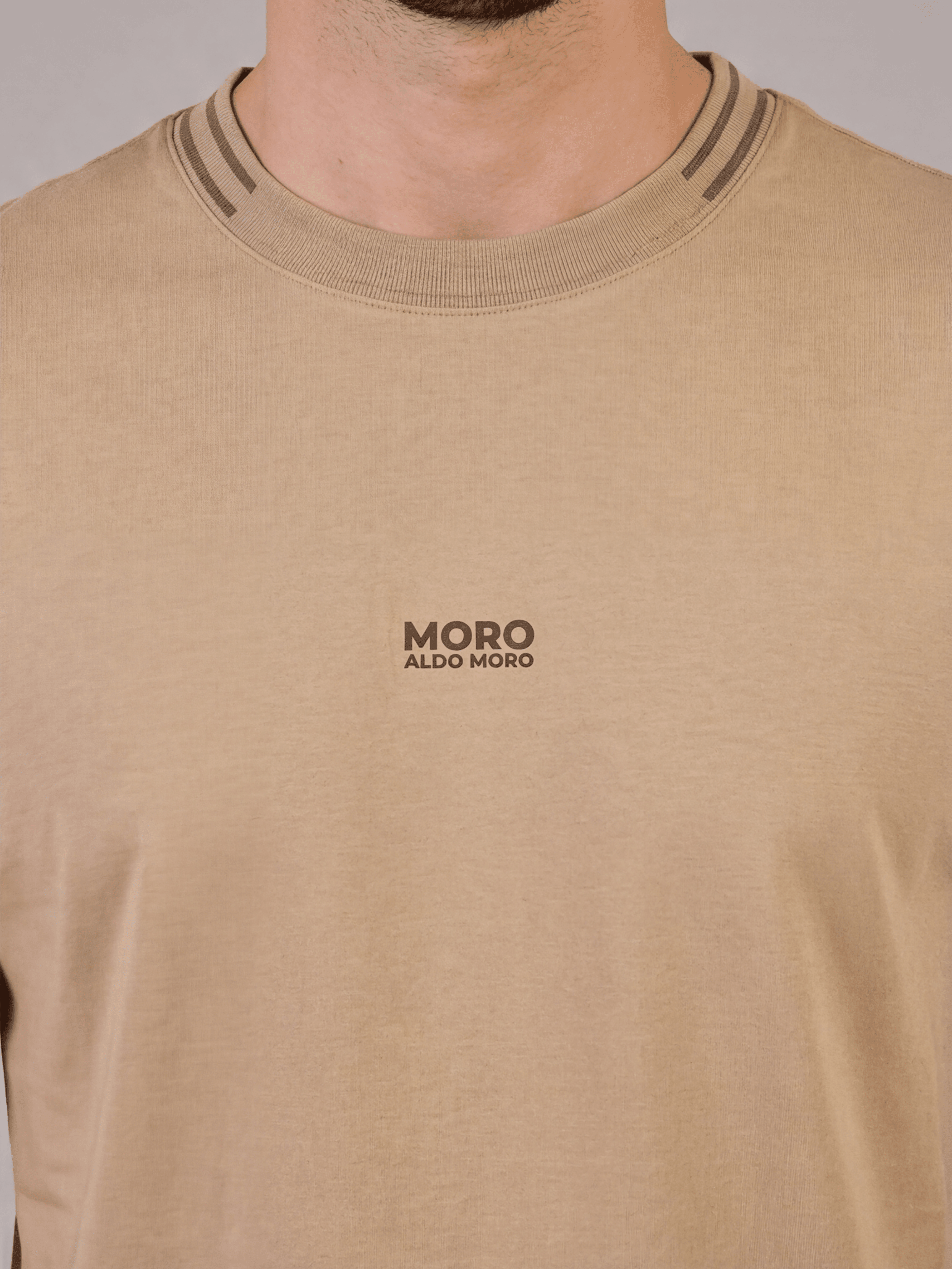 חולצת טישירט קצרה אלדו מורו Strip Collar גברים