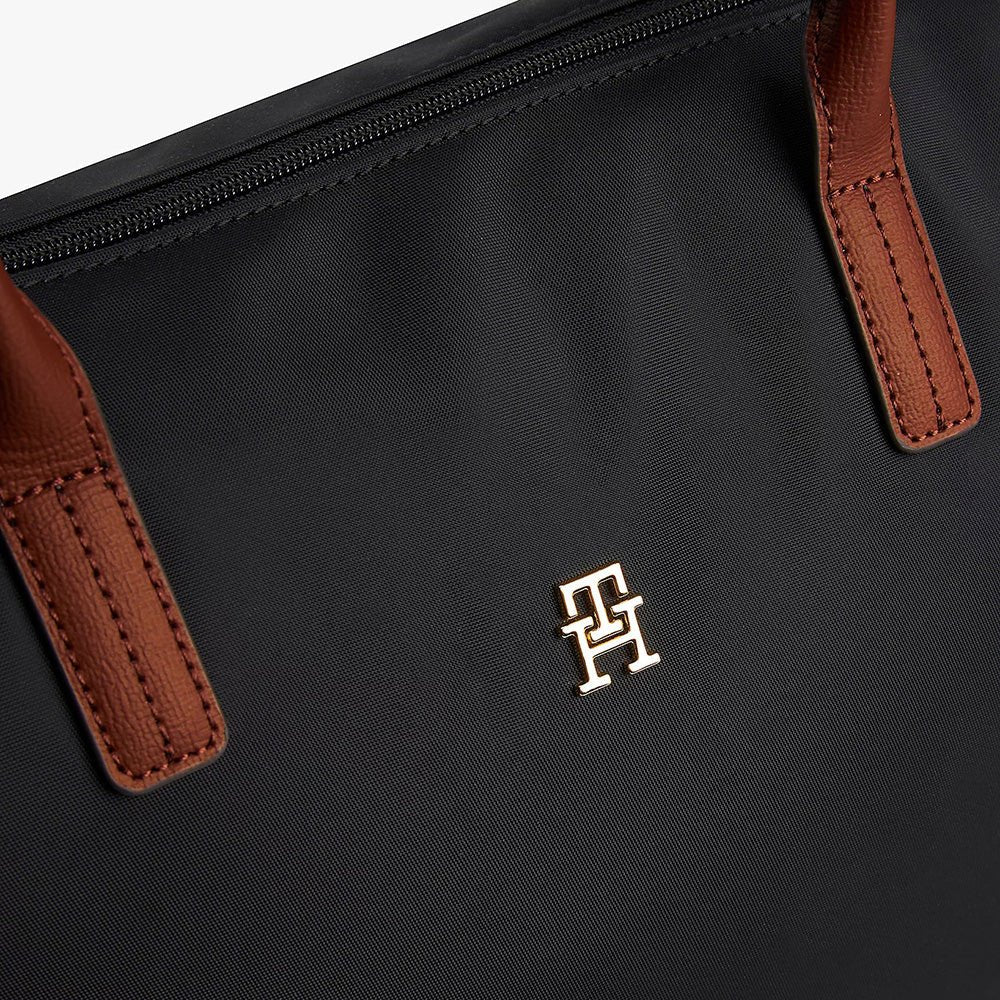 תיק טומי הילפיגר Monogram Plaque Tote נשים