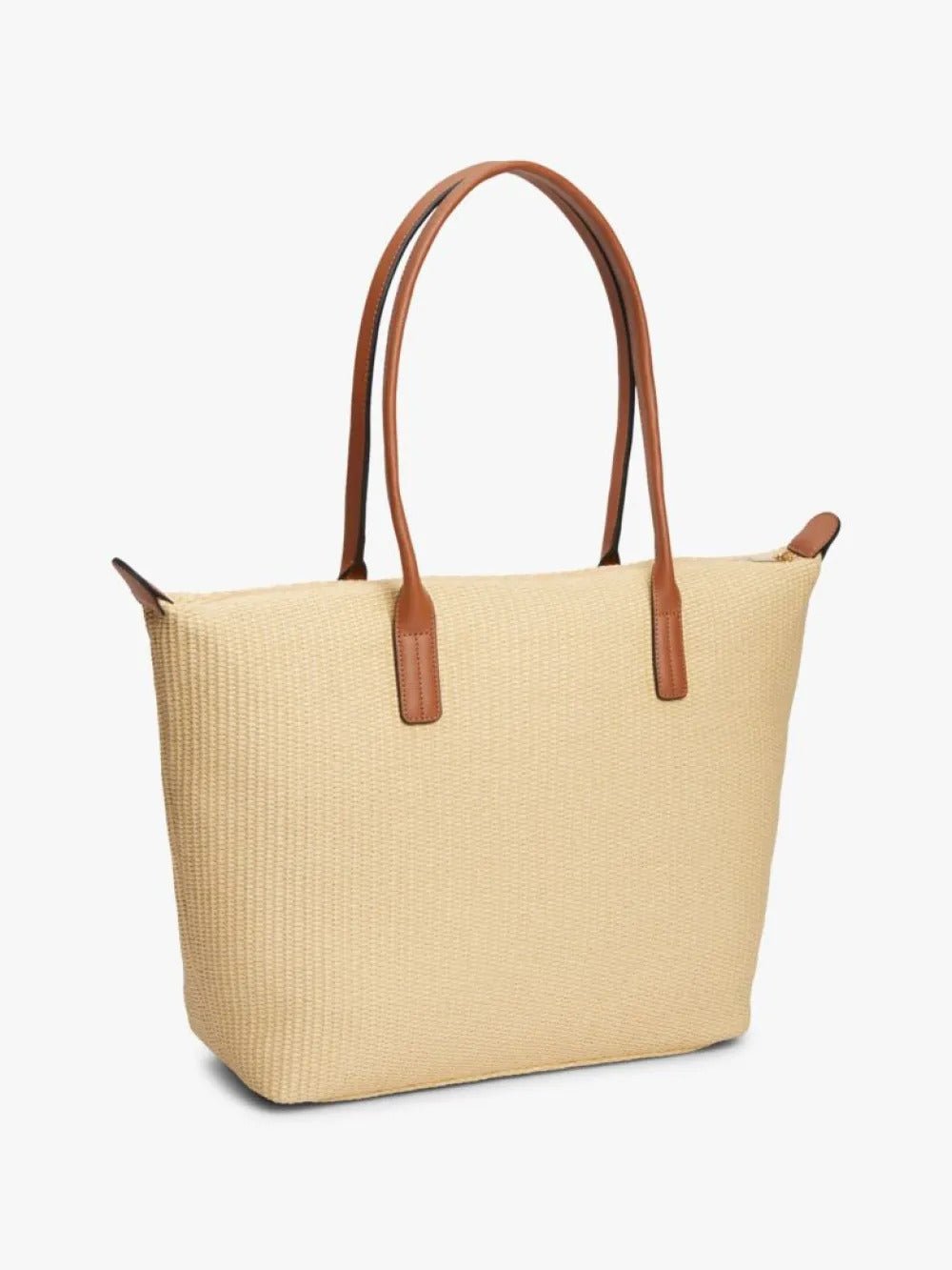 תיק טומי הילפיגר Monogram Raffia Tote נשים