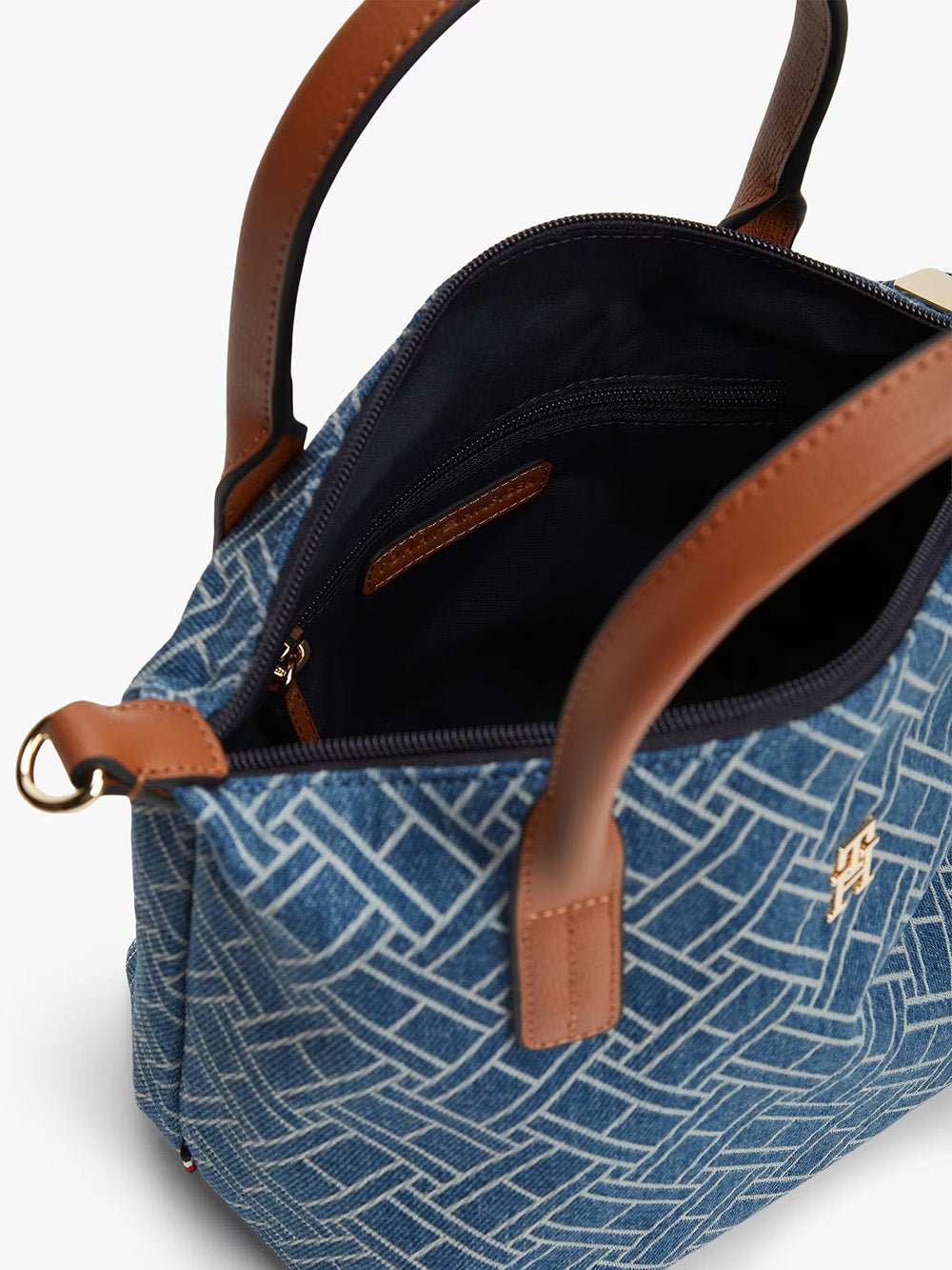 תיק טומי הילפיגר Flag Denim Crossbody Tote נשים