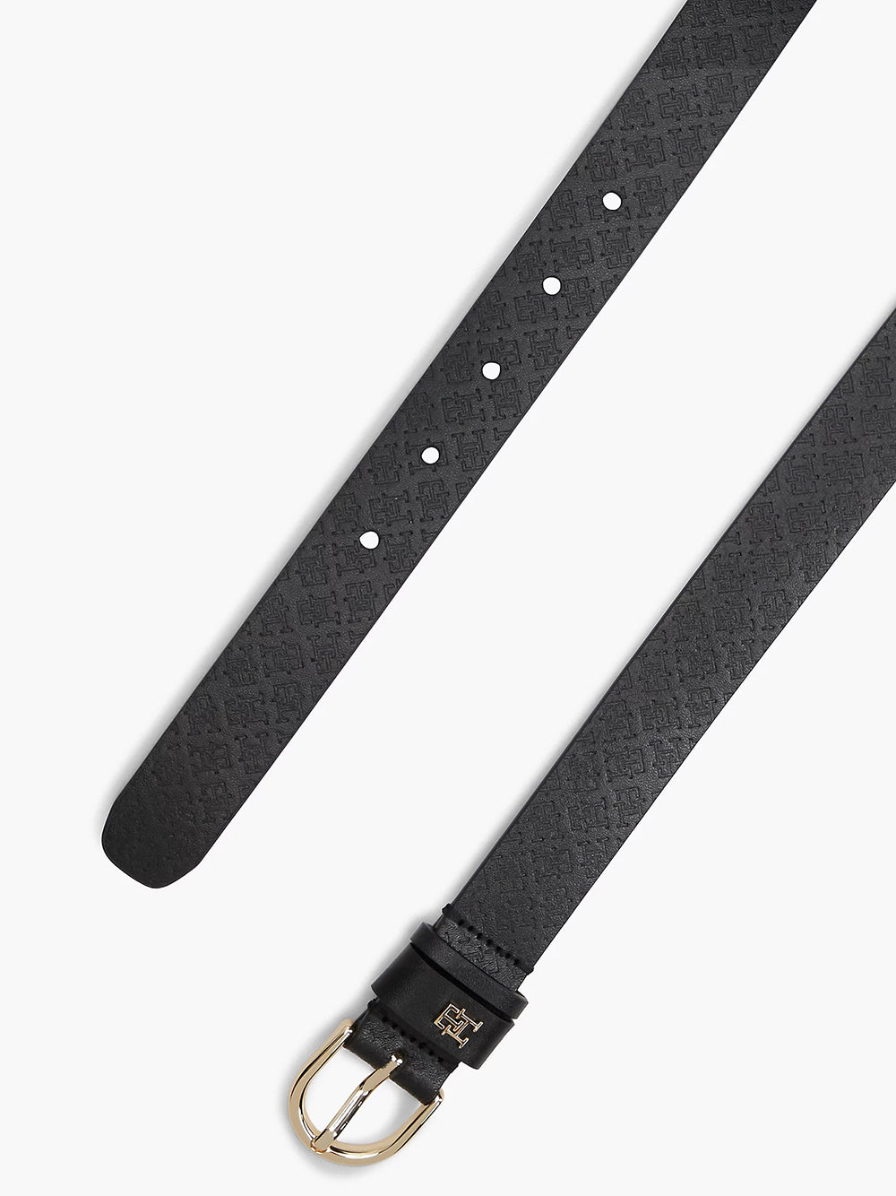 חגורה טומי הילפיגר Monogram Debossed Leather נשים
