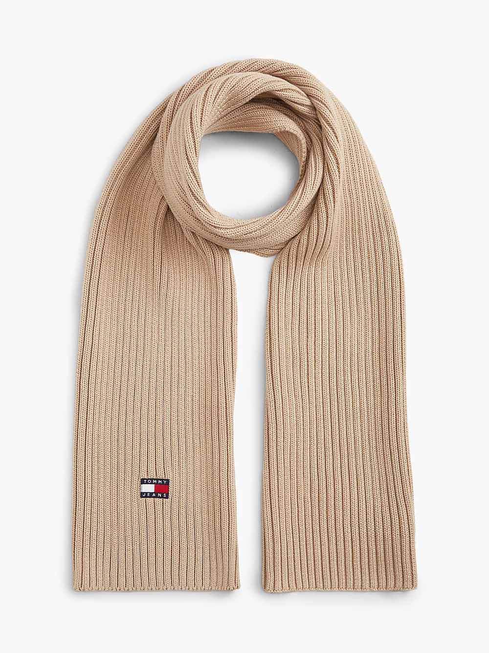 צעיף טומי הילפיגר Heritage Logo Rib-Knit Scarf נשים