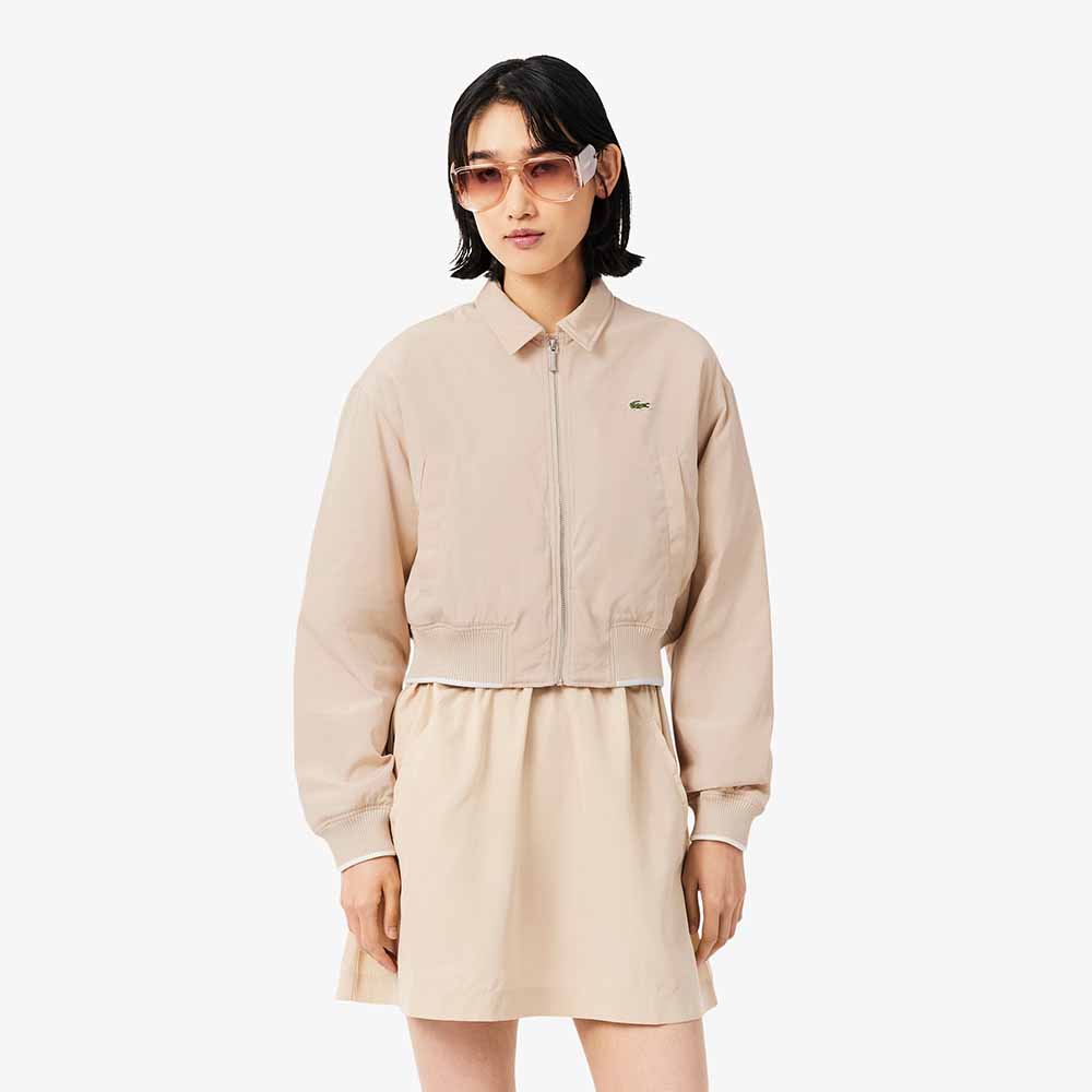ג'קט לקוסט Oversized Water-Repellent Taffeta Bomber נשים - lct-BF8424-S69-36-S