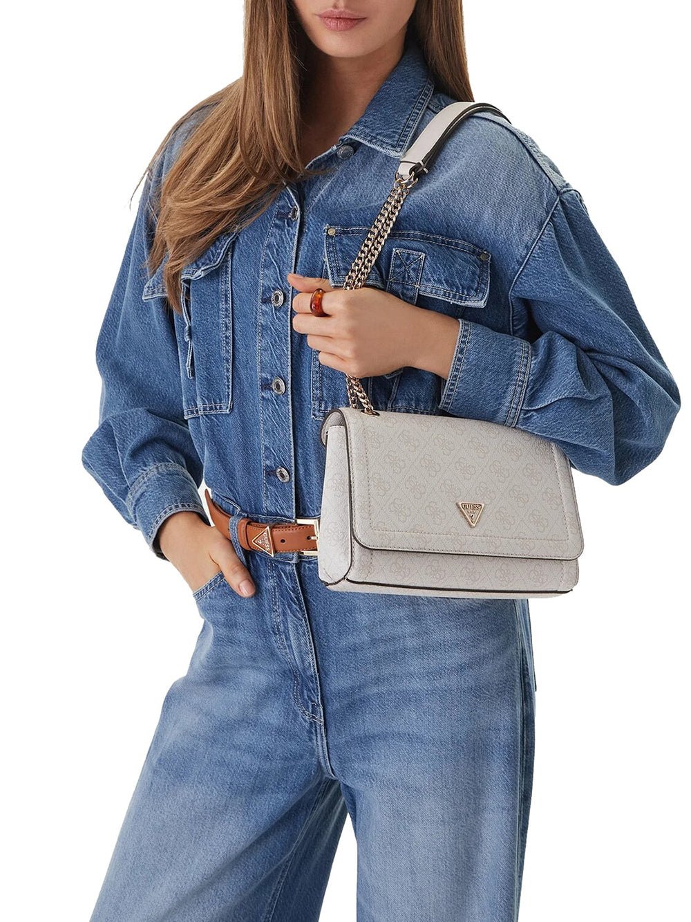 תיק Guess Noelle Ii Conv Xbody Flap נשים