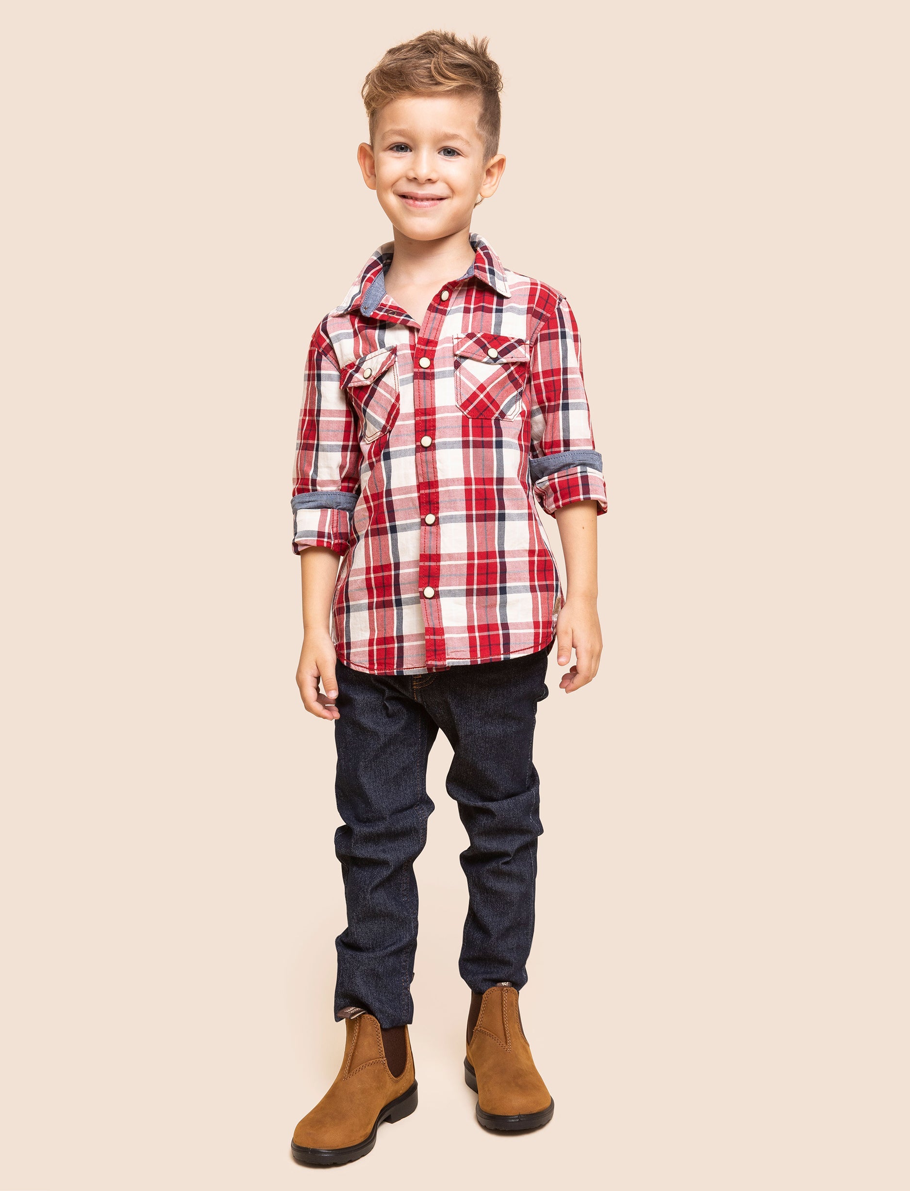 Blundstone 1563 -נעלי בלנסטון ילדים 1563 בצבע חום