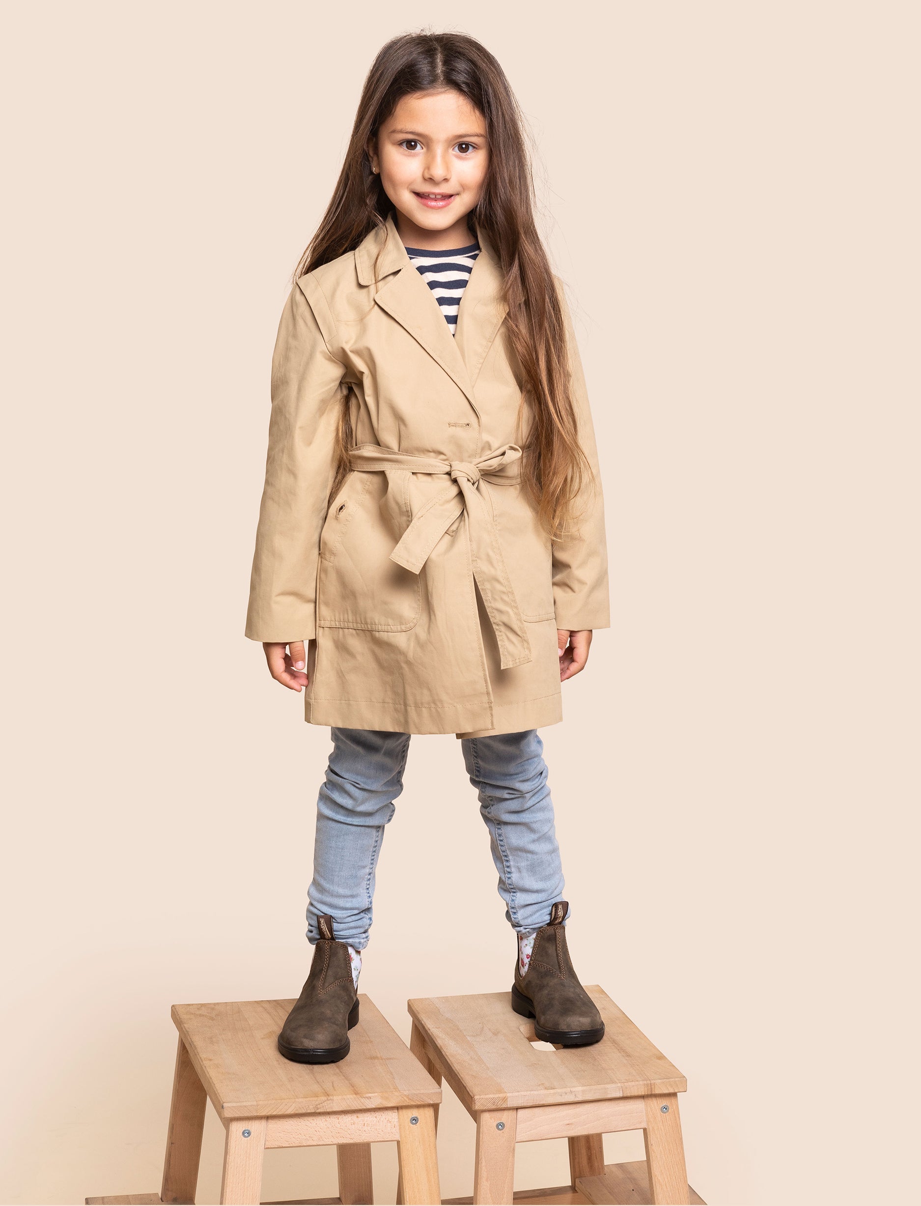 Blundstone 1993 -נעלי בלנסטון ילדות 1993 בצבע חום/פרחוני