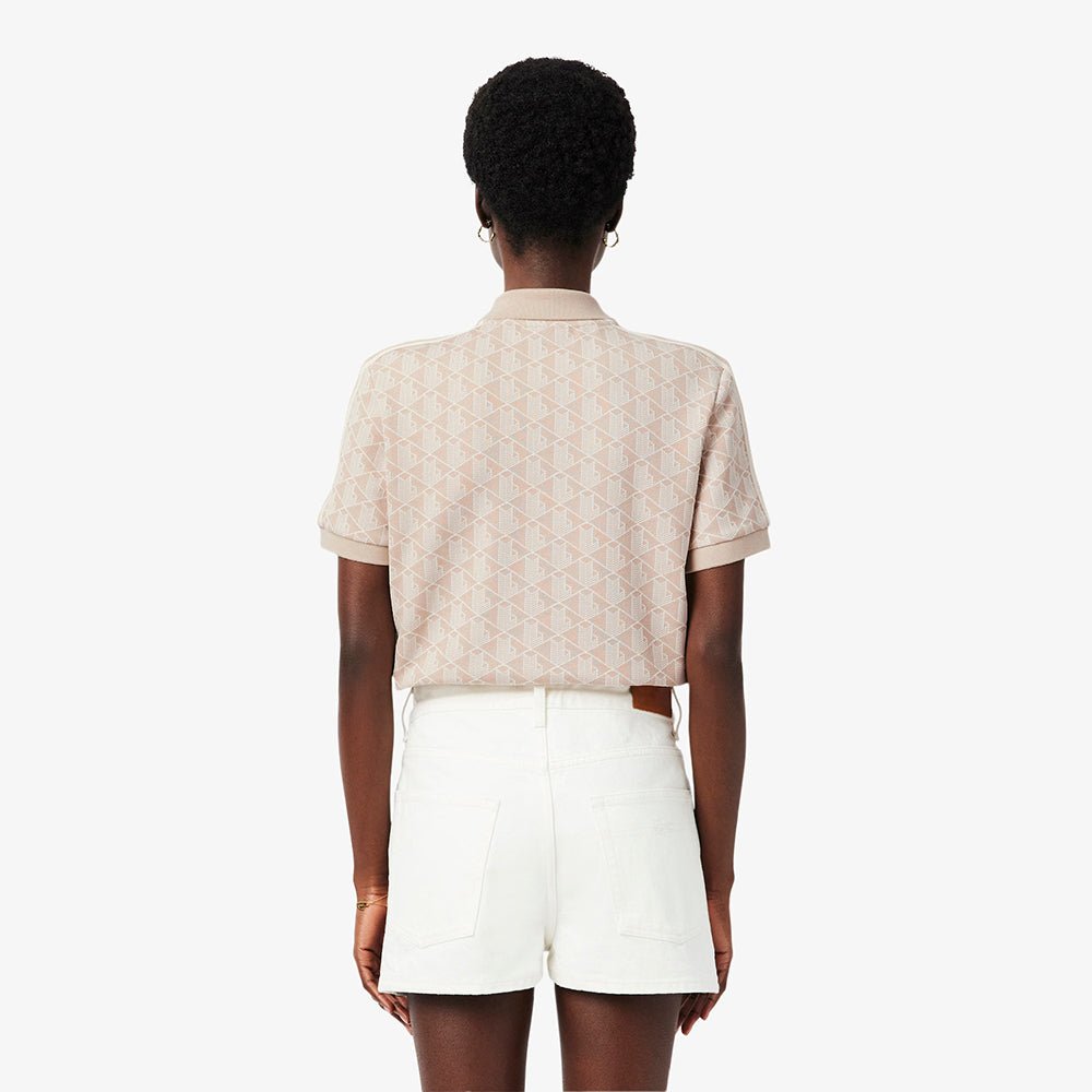 חולצת טישירט קצרה לקוסט Monogram  נשים